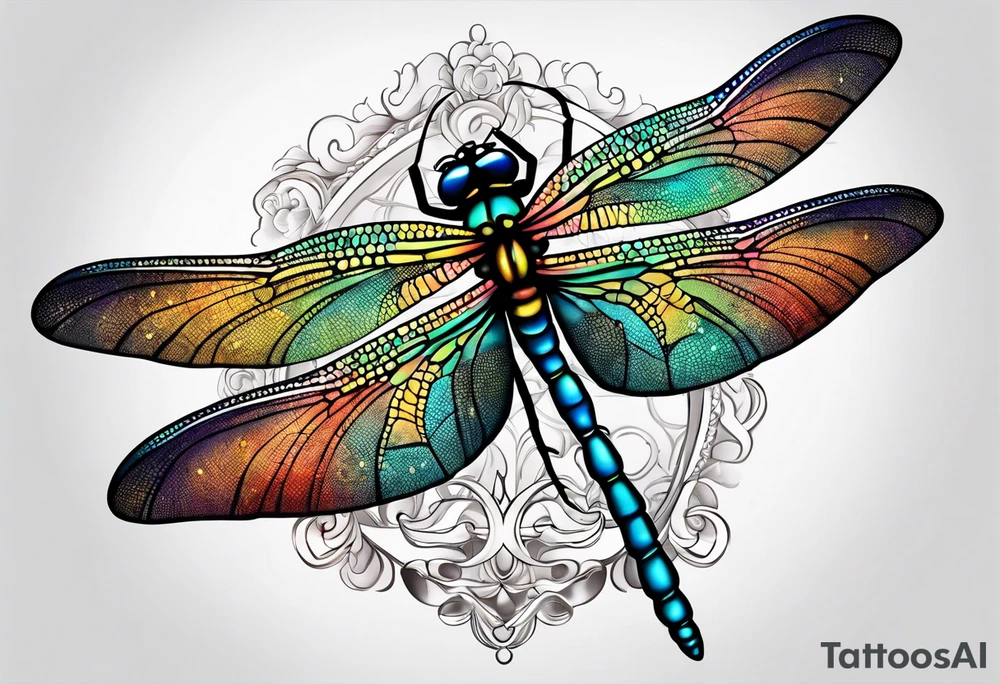 Dragonfly with infinity tattoo idea