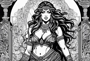 samson and delilah tattoo idea