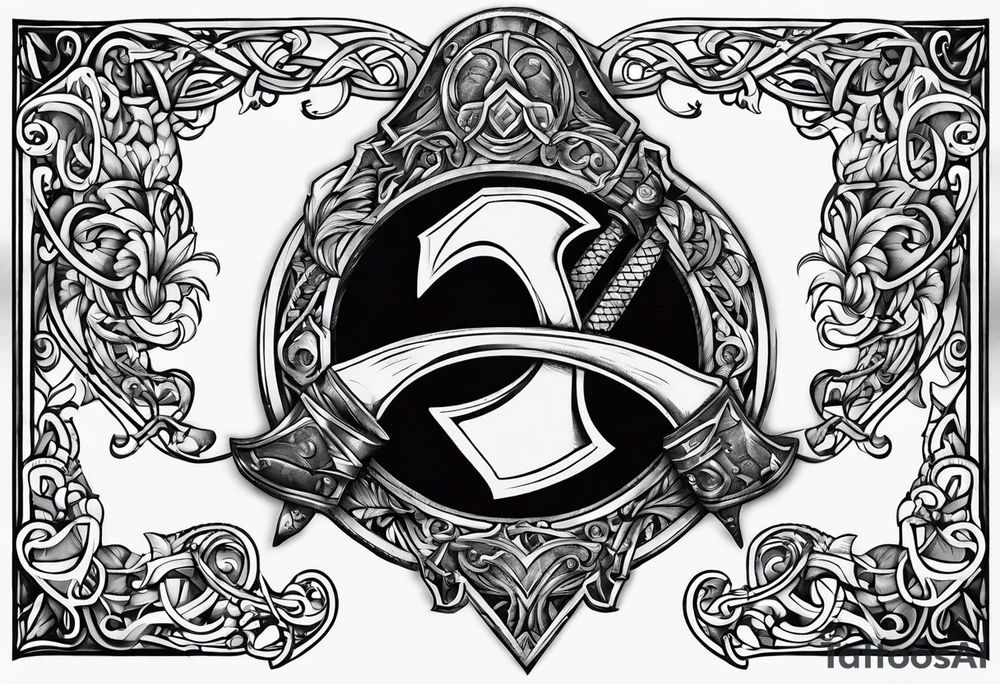 Norse axe tattoo idea
