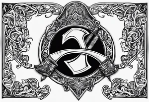 Norse axe tattoo idea
