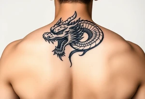 powerful majestic Thai Naga tattoo idea