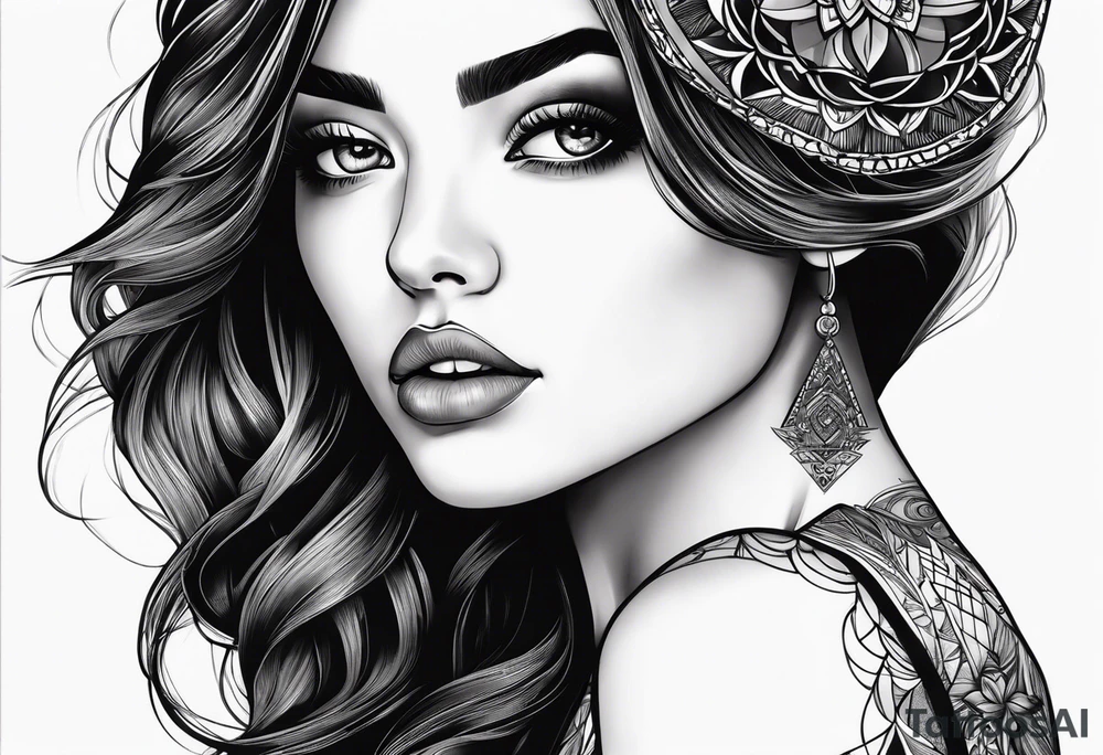 A girl who’s competitive tattoo idea