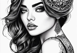 A girl who’s competitive tattoo idea