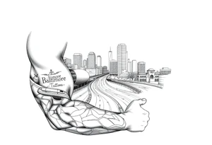 Baltimore City Tattoes With Highways tattoo idea