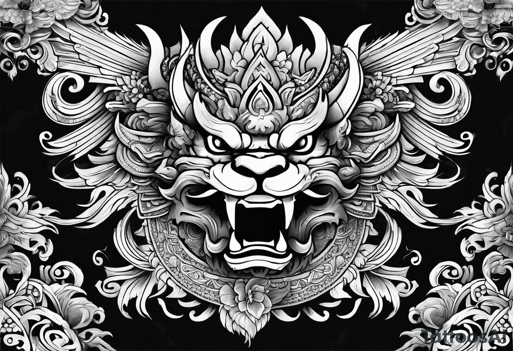 Balanise Barong tattoo idea