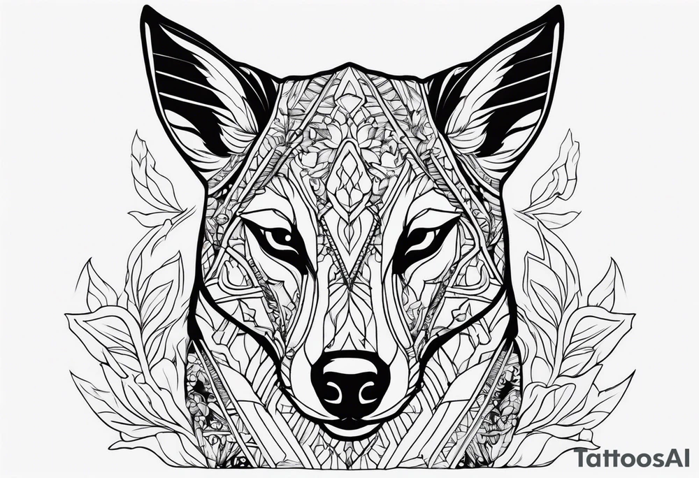 Canguro con guantes tattoo idea