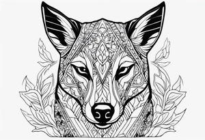 Canguro con guantes tattoo idea