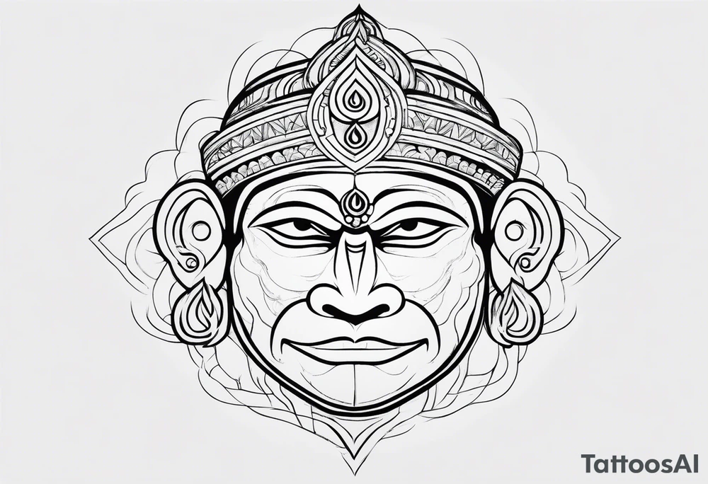 Lord hanuman tattoo idea