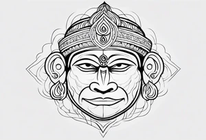 Lord hanuman tattoo idea