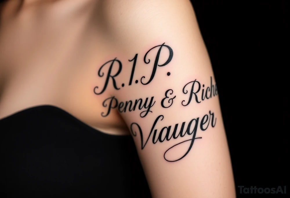 R.I.P. Penny & Richard Wagner tattoo idea
