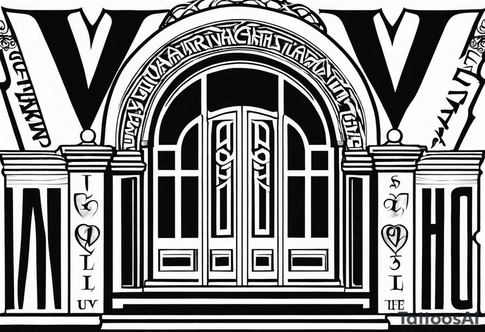 Valhalla gates steps tattoo idea