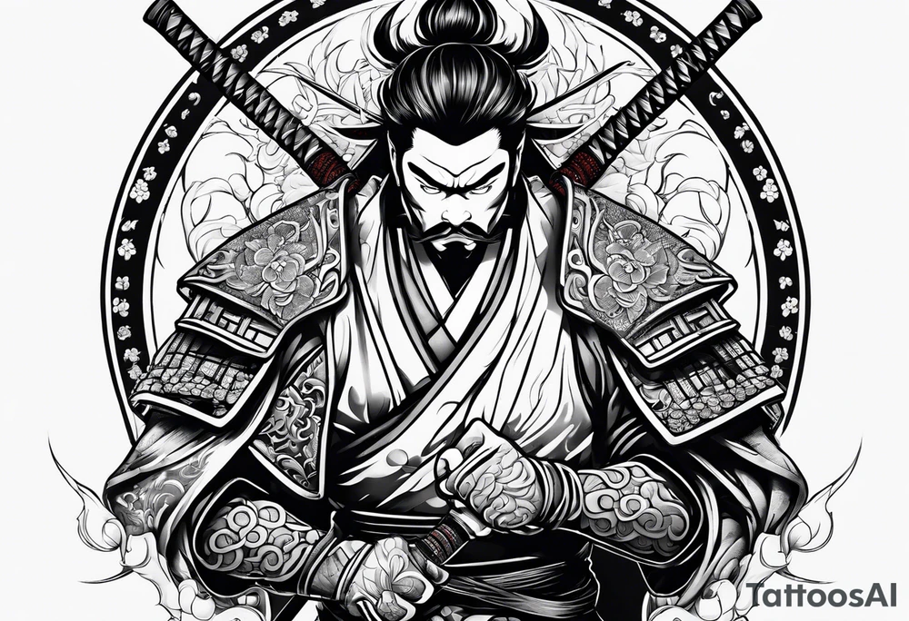 Japanese samurai tattoo idea