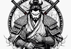 Japanese samurai tattoo idea