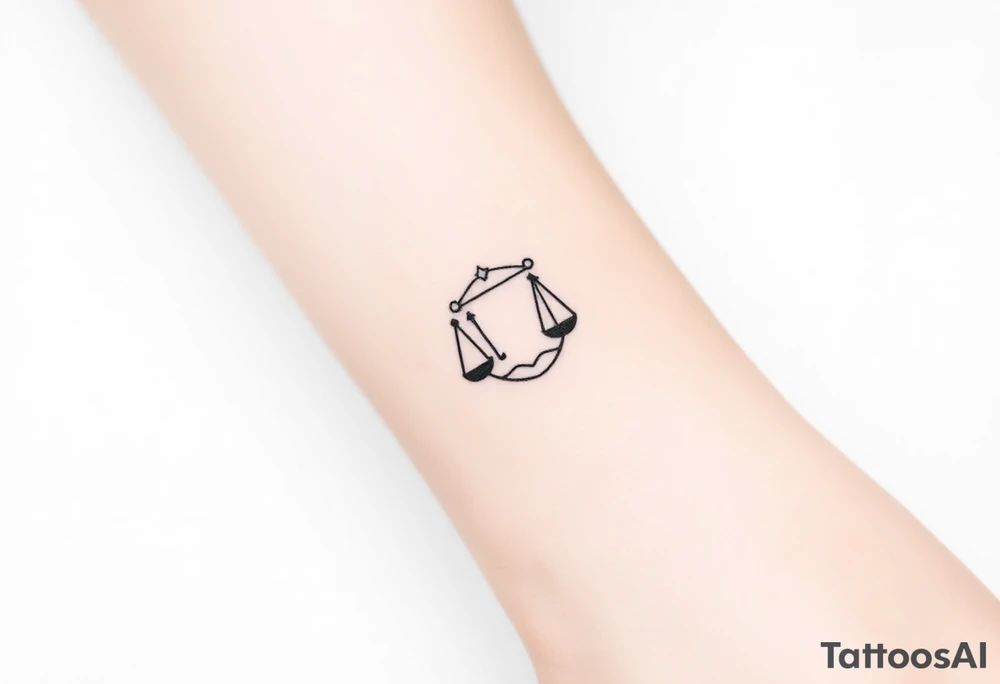 Libra stars tattoo idea