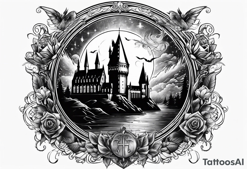 Harry Potter theme from the movie tattoo idea Harry Potter theme from the movie tattoo idea