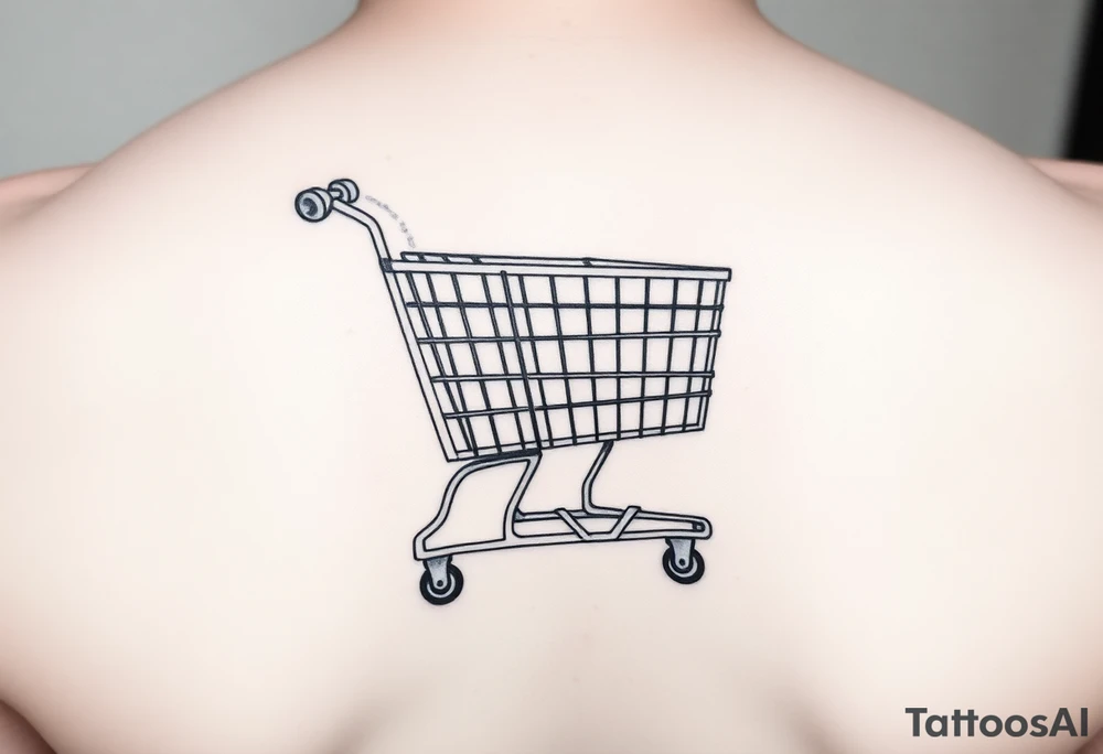 Shopping cart tattoo idea