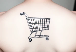 Shopping cart tattoo idea