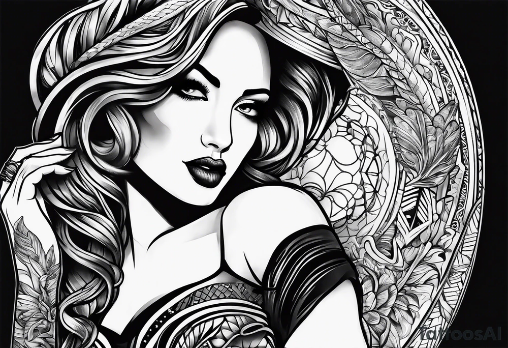 Black mamba tattoo idea