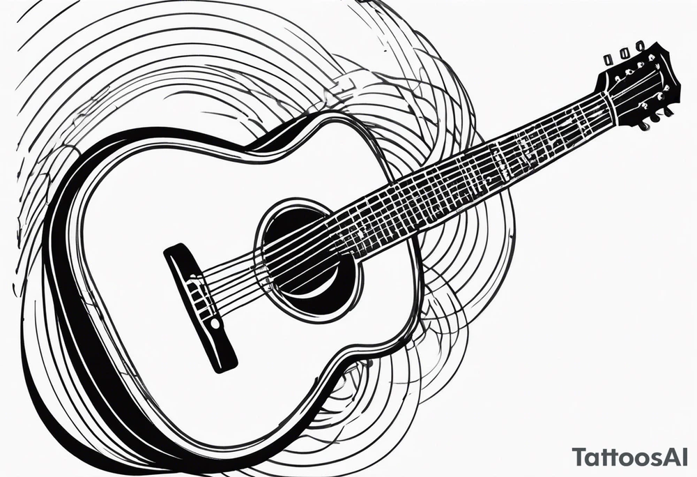guitar sound tattoo idea