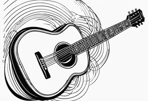 guitar sound tattoo idea