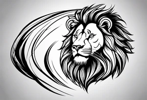 lion,realistic, god tattoo idea