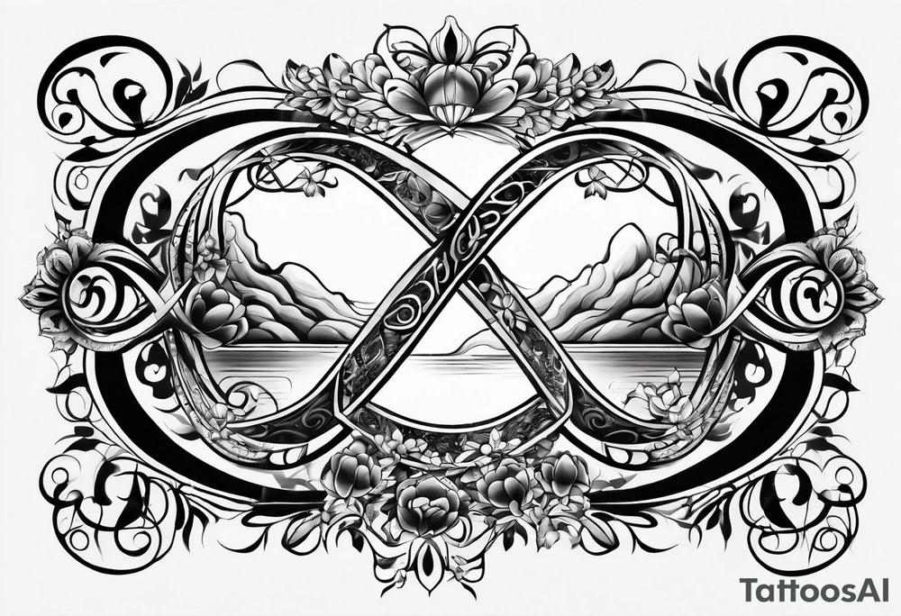 Horizontal, Infinity symbol tattoo idea