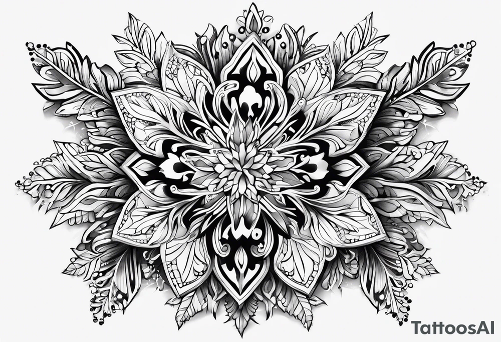 Snow flakes tattoo idea
