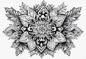 Snow flakes tattoo idea