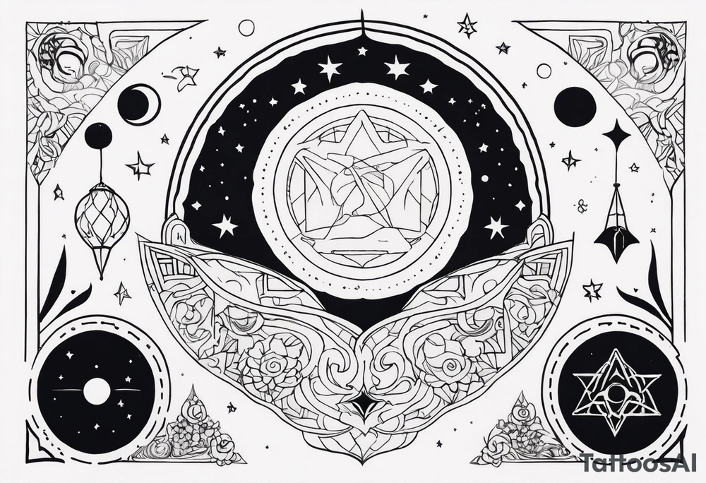 A tattoo that resembles rong for my finger with the word "the universe" tattoo idea