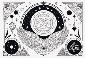 A tattoo that resembles rong for my finger with the word "the universe" tattoo idea