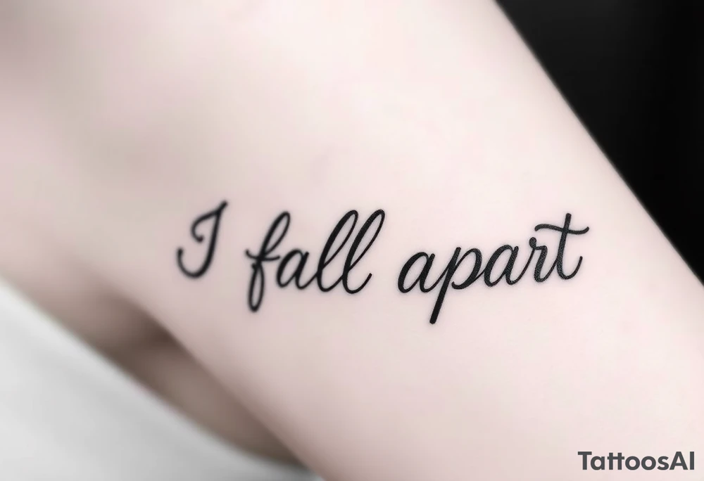 I fall apart tattoo idea