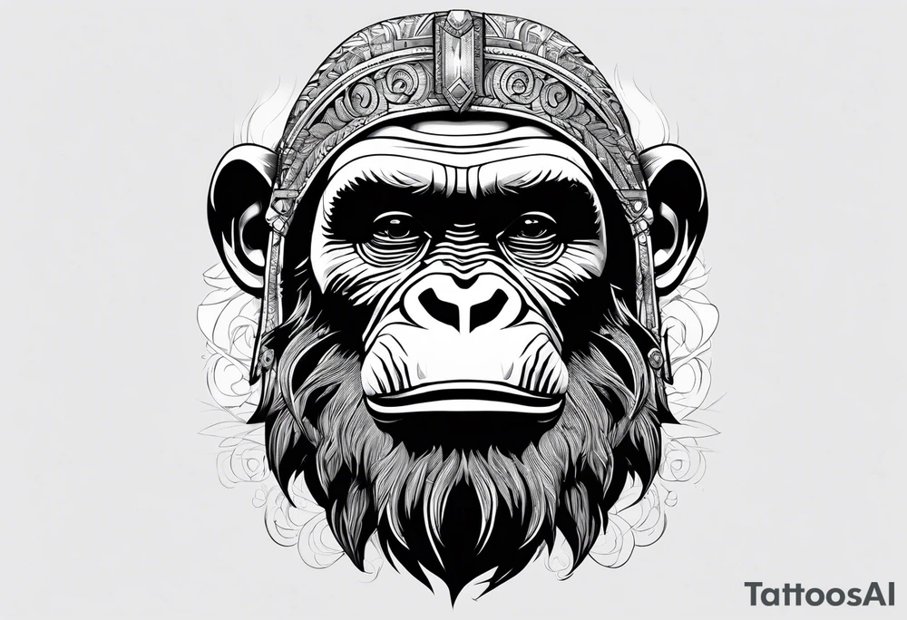Caeser from planet of the apes tattoo idea