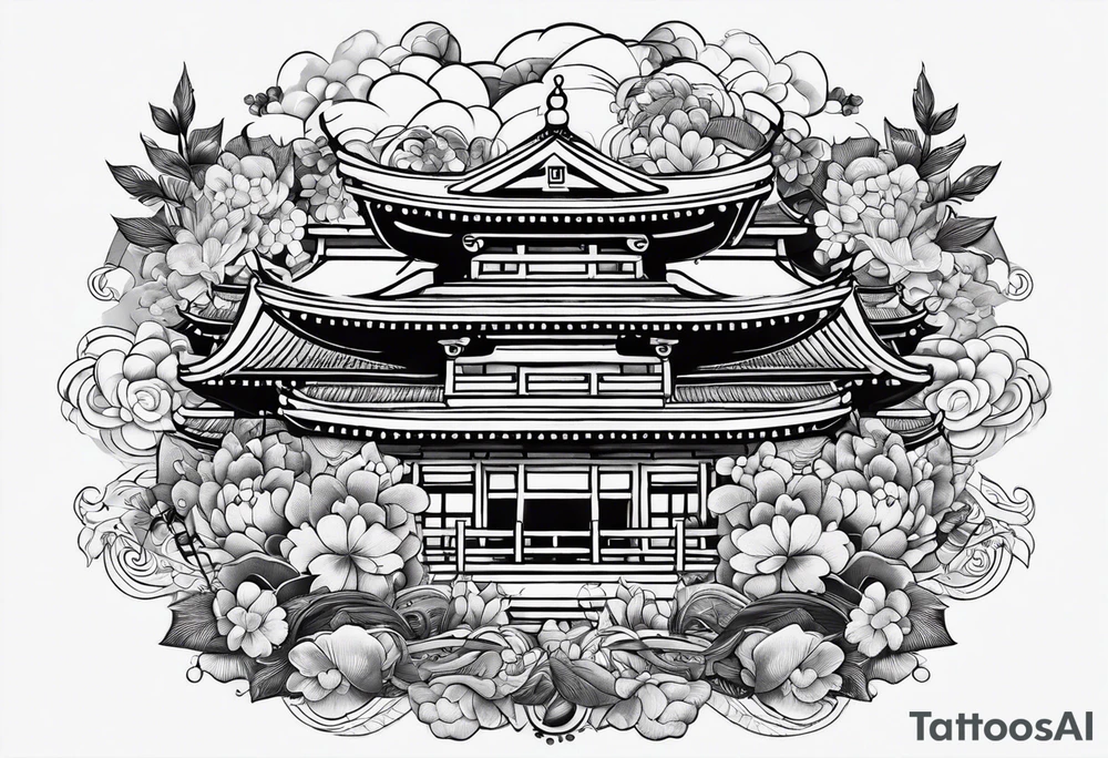 luck combined with japanese culture tattoo idea