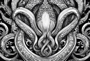 Tentacles starting at wrist and going up arm tattoo idea