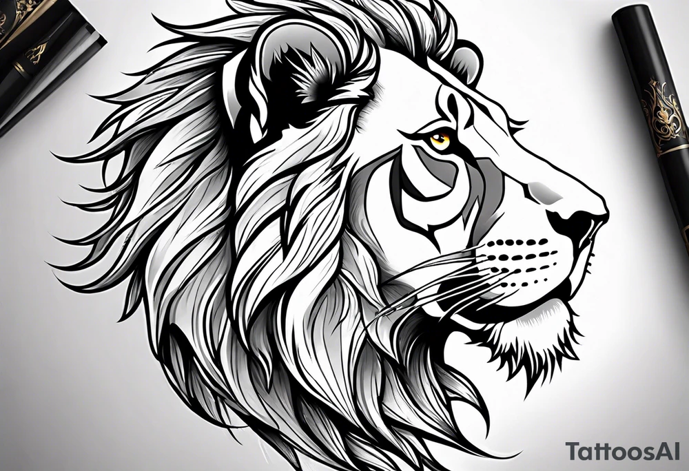 Lion tattoo idea