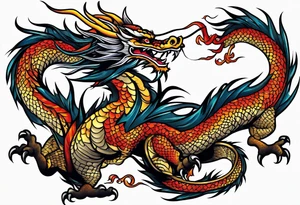 chinese dragon tattoo idea