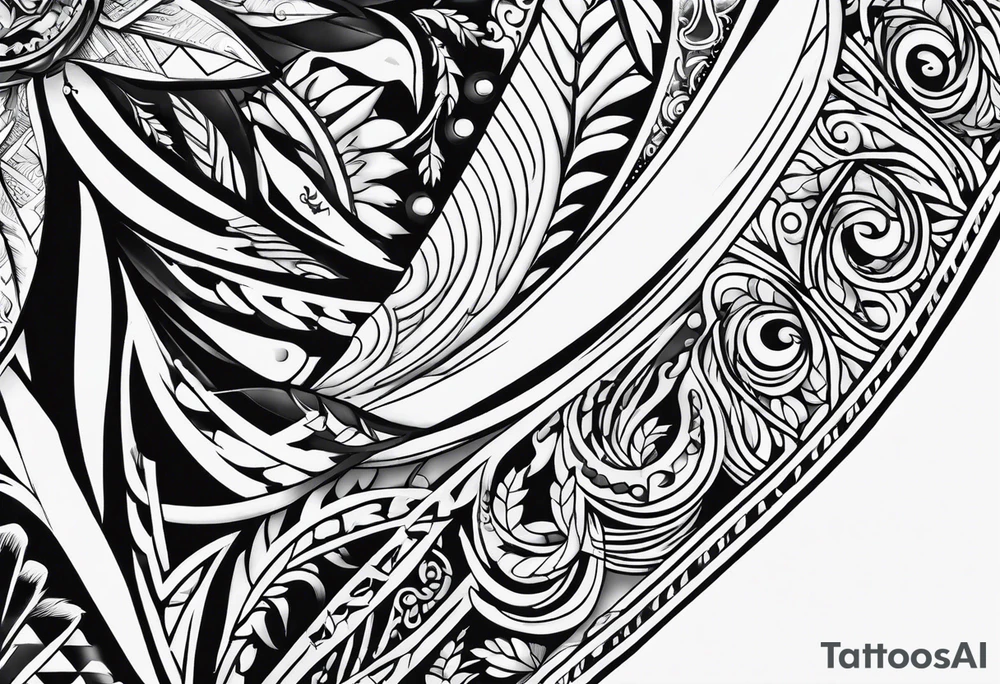 bearpaw half sleeve tattoo idea