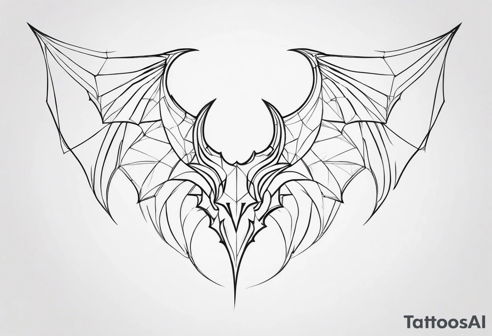 devil wings tattoo idea