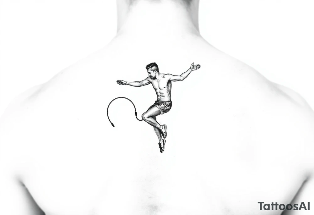 tattoo for fitness lovers, involve cardio and jumping rope tattoo idea