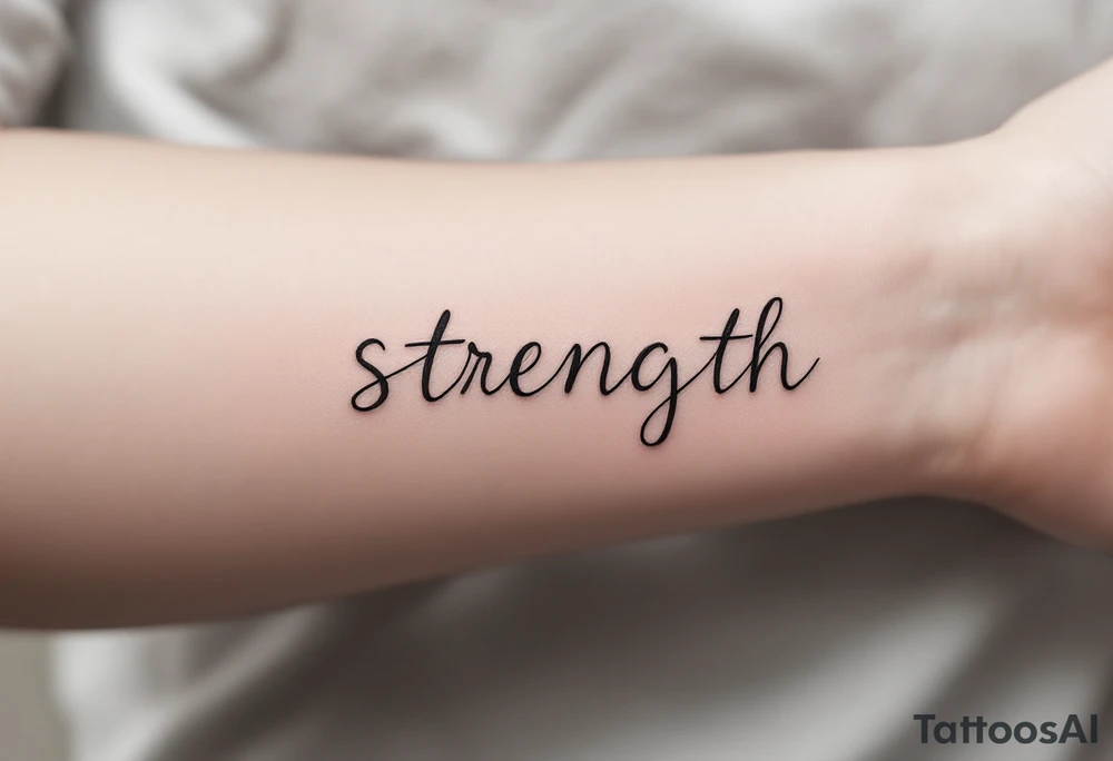 STRENGTH tattoo idea