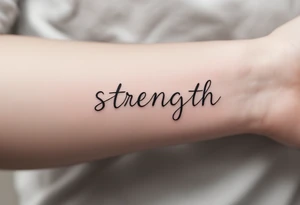 STRENGTH tattoo idea