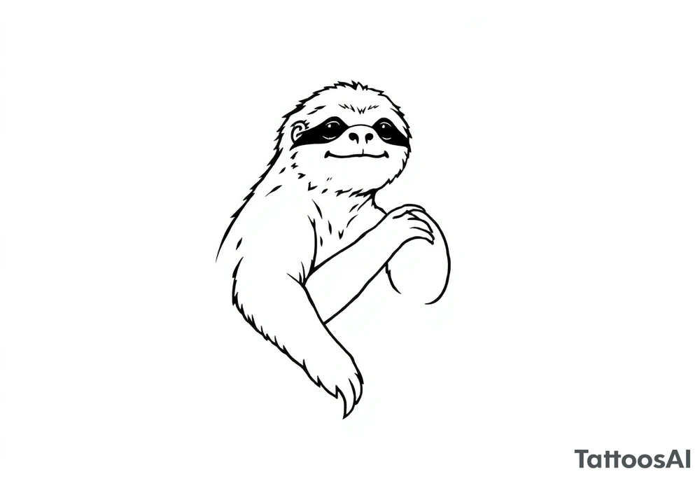 sloth tattoo idea