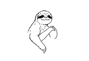 sloth tattoo idea