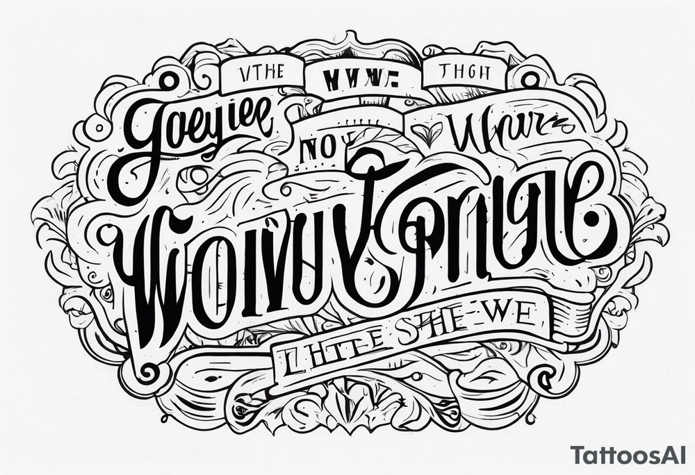Along the way tattoo idea