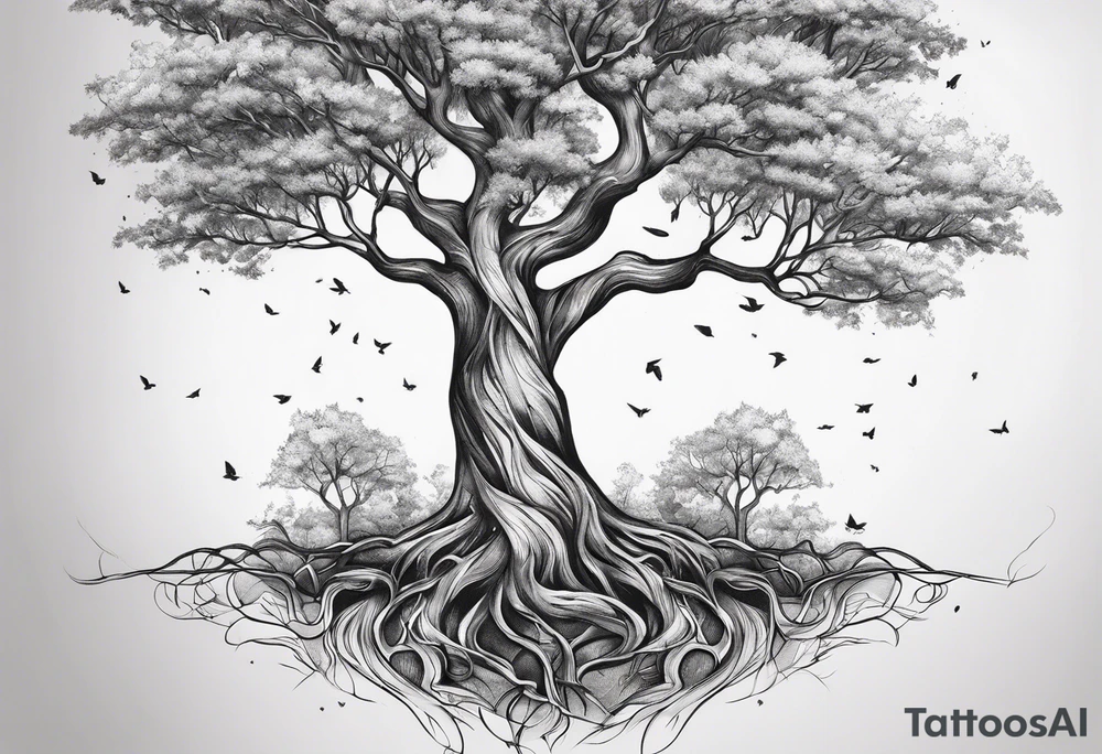 branches tree names tattoo idea
