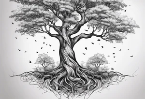branches tree names tattoo idea