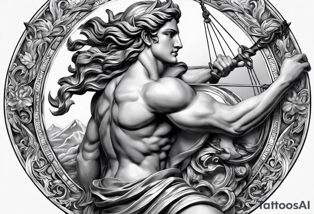 chasing my dreams, not giving up, hard work, dedication, focus, heart broken, recovered, pushing hard, got broke and gained again. I like greek gods tattoo idea