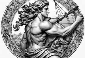 chasing my dreams, not giving up, hard work, dedication, focus, heart broken, recovered, pushing hard, got broke and gained again. I like greek gods tattoo idea
