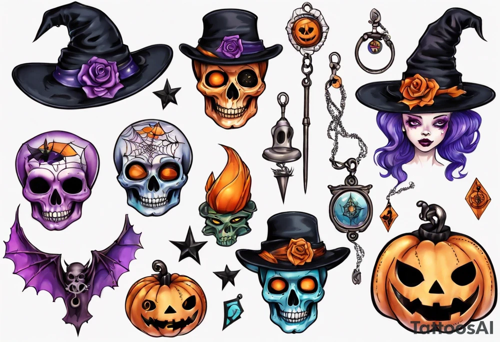Halloweentown Sophie hat and Talisman tattoo idea