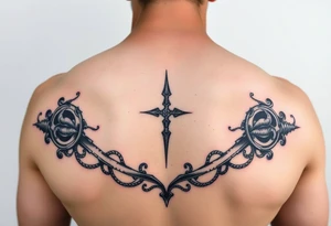 Scroll sleeve tattoo idea